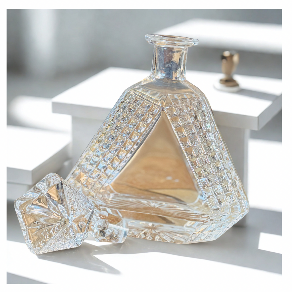 Triangle Whiskey Decanter Gift Set