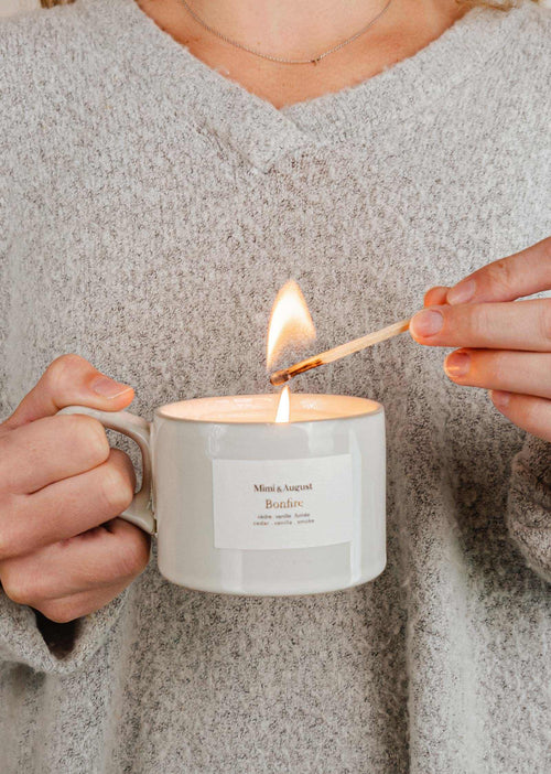 Bonfire Campfire Reusable Soy Candle