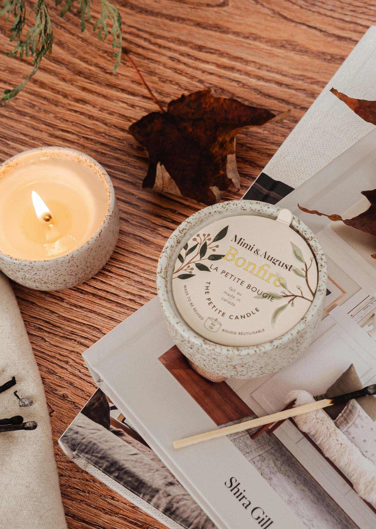 Bonfire Campfire Reusable Soy Candle