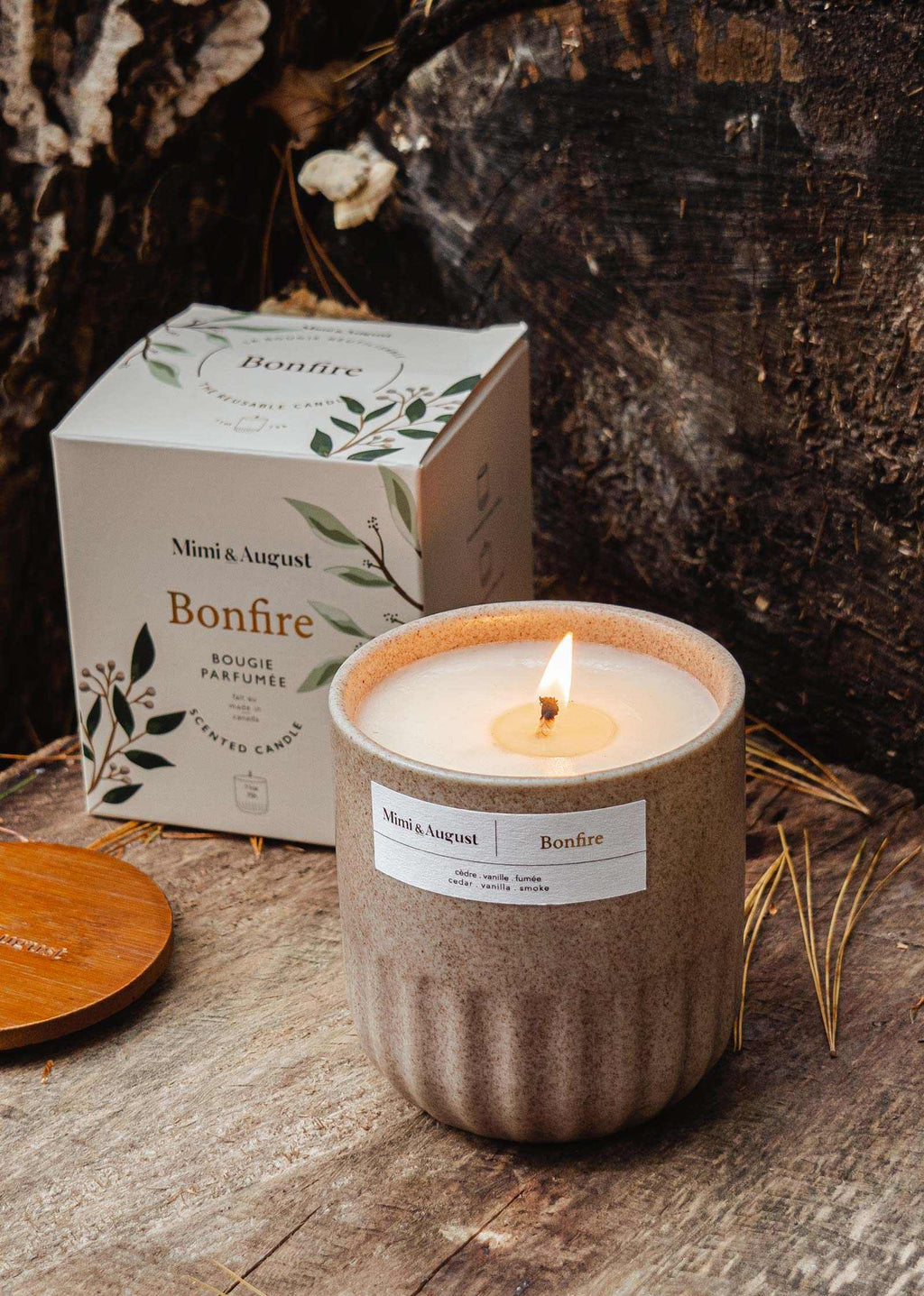 Bonfire Campfire Reusable Soy Candle