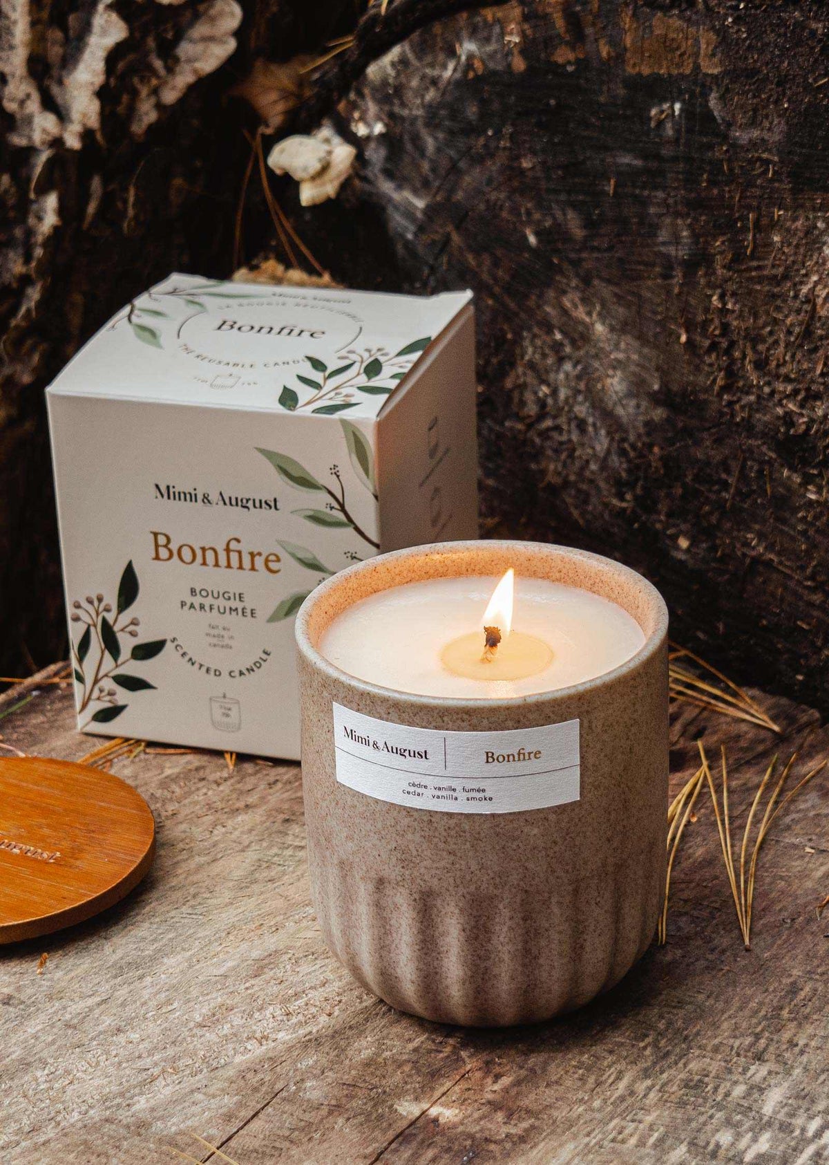 Bonfire Campfire Reusable Soy Candle