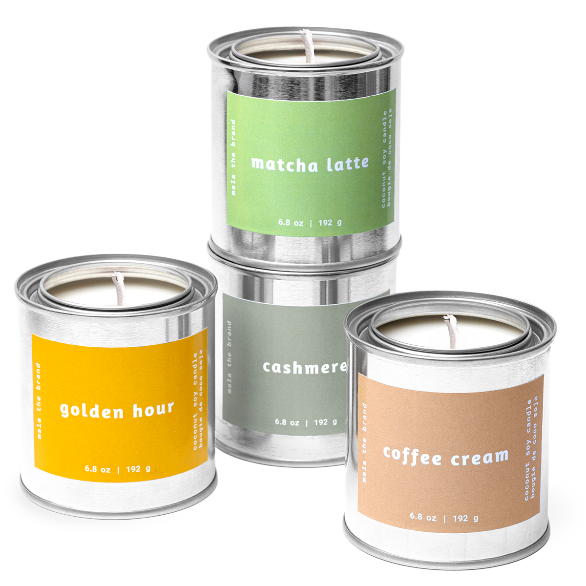 Fireside Candle Set: Four Fall & Winter Scents