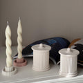 Ribbed Roman Jar Soy Candle