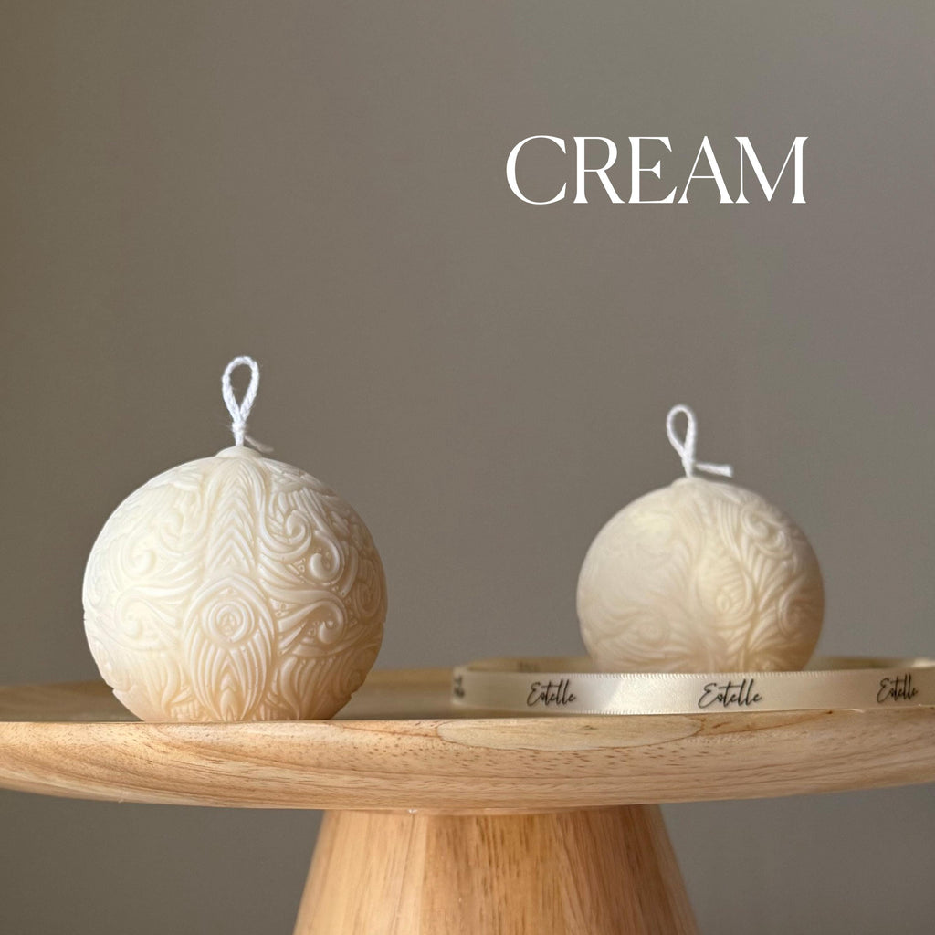 Patterned Ball Soy Candle