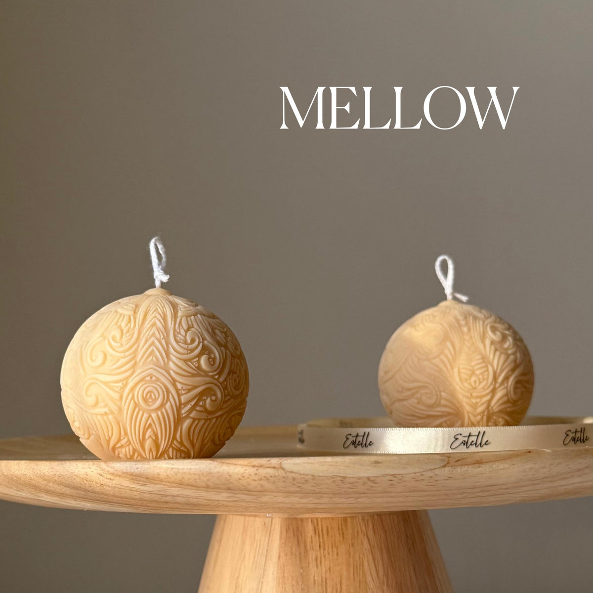 Patterned Ball Soy Candle
