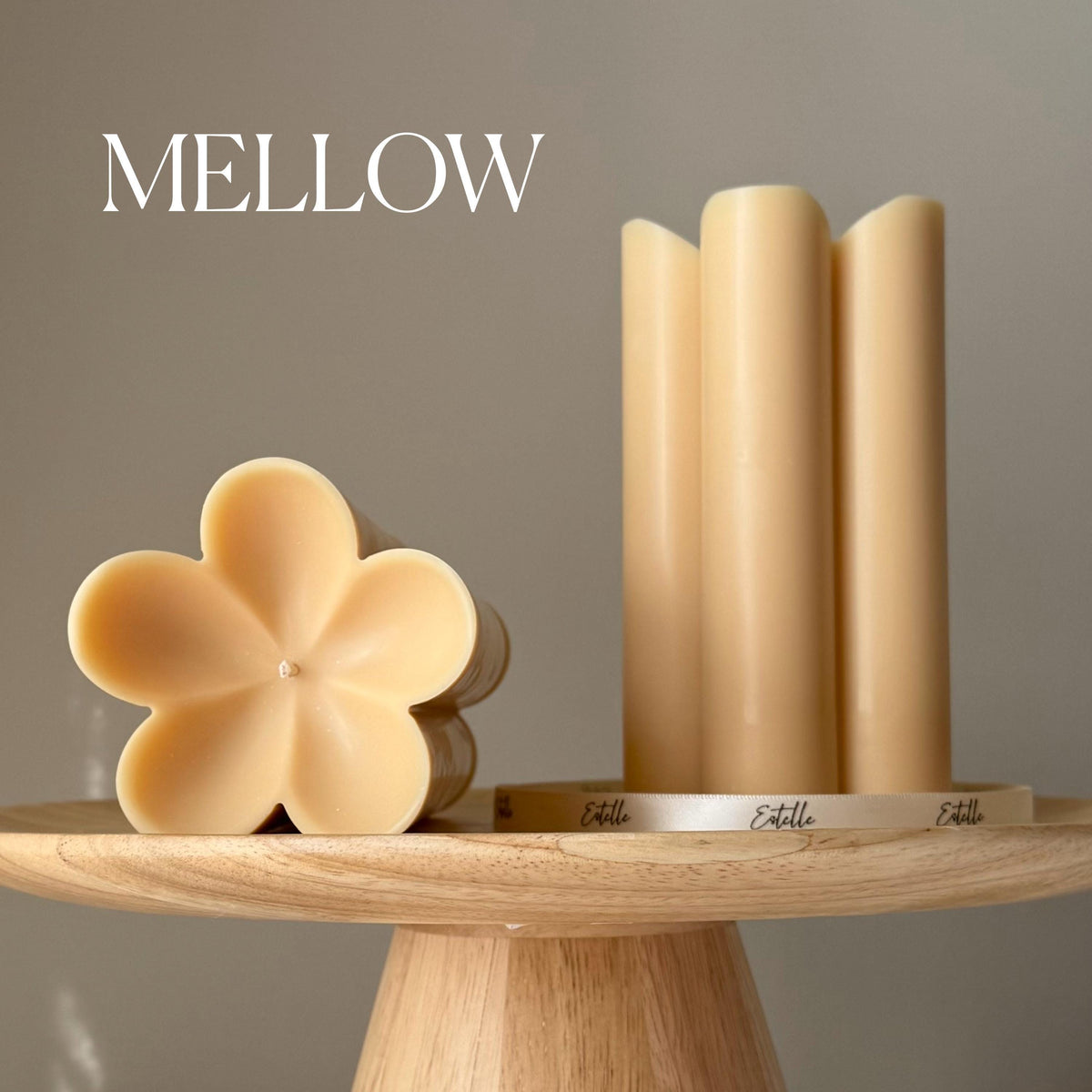 Flower Pillar Soy Candle