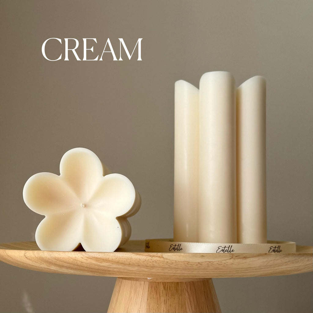 Flower Pillar Soy Candle