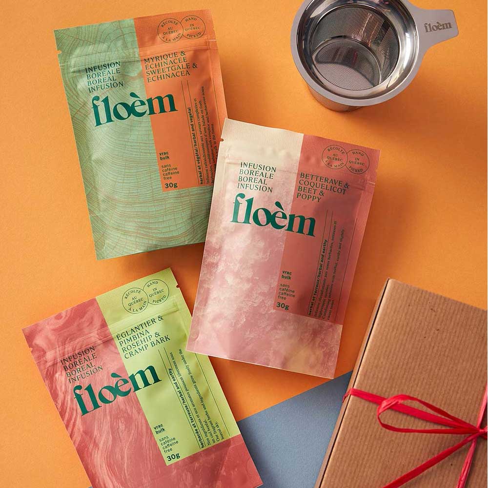 Boreal Tea Gift Box: 3 Herbal Teas & Infuser